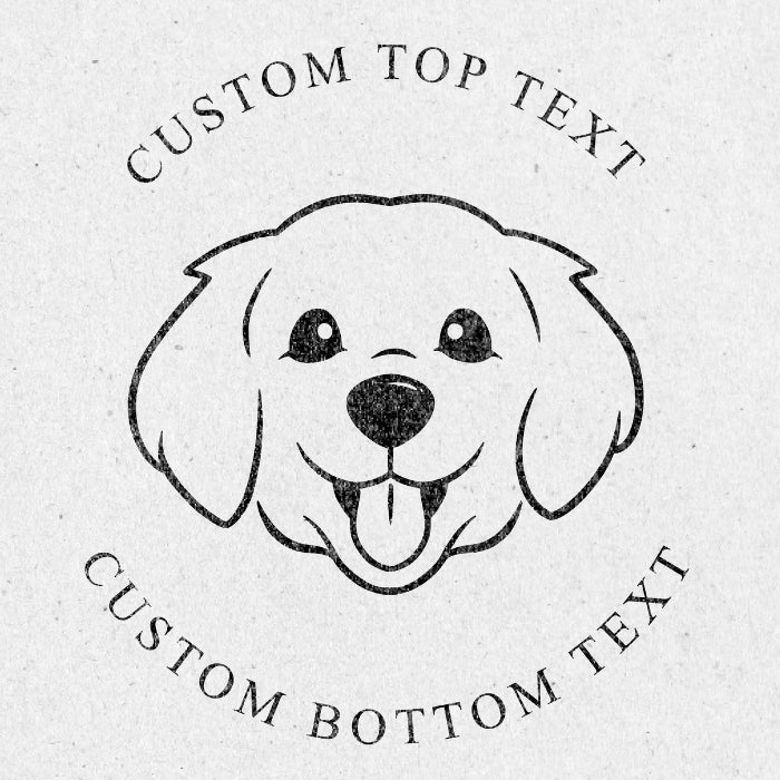 Embosser Seal Custom - Dog Design