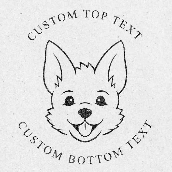 Embosser Seal Custom - Dog Design