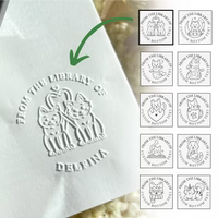 Custom Seal Embosser - Cat Design
