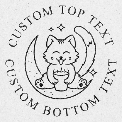 Custom Seal Embosser - Cat Design