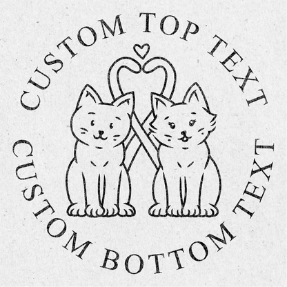Custom Seal Embosser - Cat Design