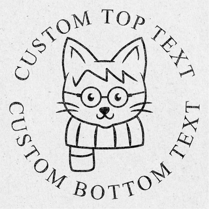 Custom Seal Embosser - Cat Design