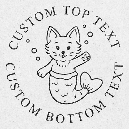 Custom Seal Embosser - Cat Design