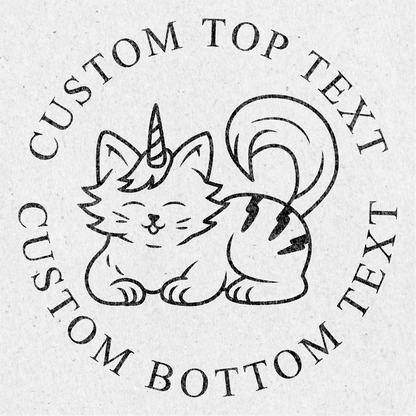 Custom Seal Embosser - Cat Design