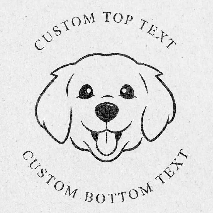 Custom dog embossing seal for books, invitations, and crafts by ChicCraft