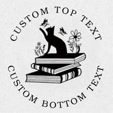 Custom Seal Embosser – Cat Design from ChicCraft on a book page