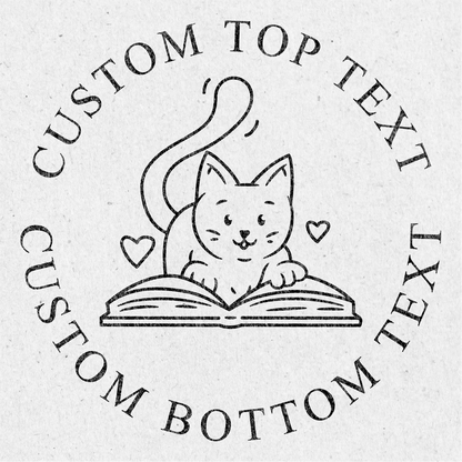 Custom Seal Embosser - Cat Design