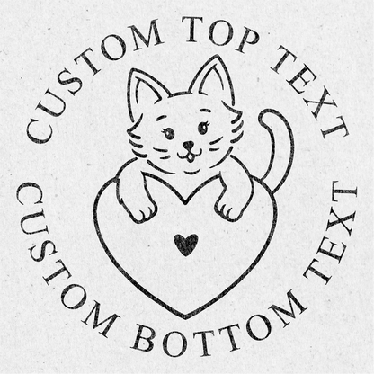 Custom Seal Embosser - Cat Design