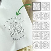 Personalized Cat Design embossing seal for gifts and creative projects