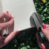 ChicCraft personalized dog embosser seal on stationery or book page