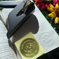 High-quality dog design custom embosser seal for creative projects by ChicCraft