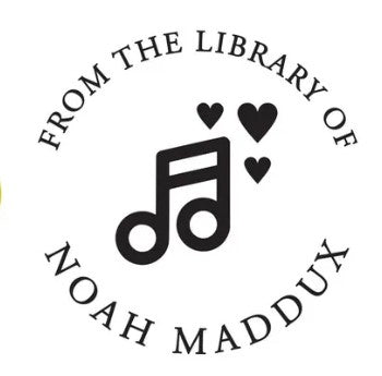 Playful music notes with hearts, ideal for weddings, gifts, and personal stationery.