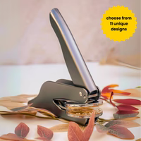 Fall Book Embosser Stamp makes every page look unique